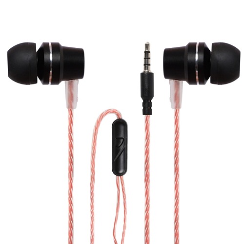 Hands free  High Quality Hands free Headphone Earphone with Mic 3.5 MM Jack for all Mobiles, Latest Androids, Laptops, Dolby Digital Stereo Effect - RED Color